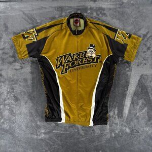 World Jerseys Cycling Jersey Men XL Wake Forest Demon Deacons 3/4 Zip Bike Cycle